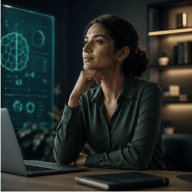 Candidate using AI-powered career tools